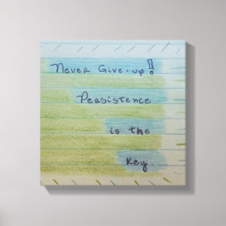 Impressão Em Tela Quadro Never give-up