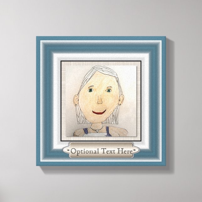 Impressão Em Tela Quadro personalizado para adicionar sua arte ou fo (Frente)