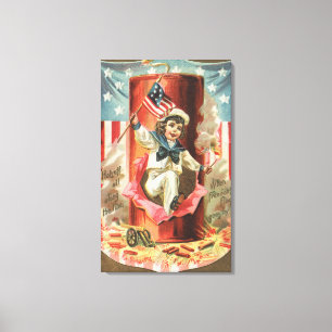 Impressão Em Tela Quando a bandeira da liberdade for perto