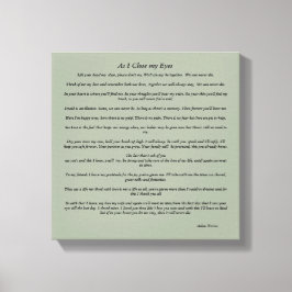 Impressão Em Tela Quando fecho os olhos