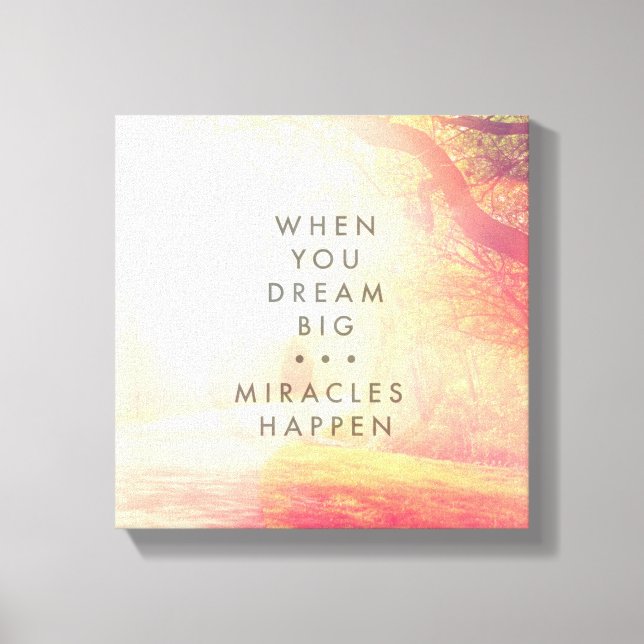 Impressão Em Tela Quando Sonha (Frente)