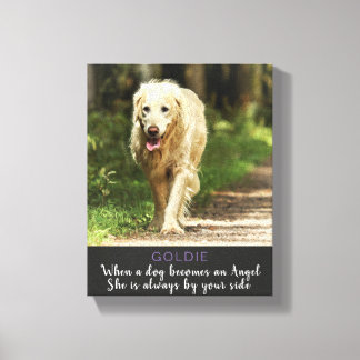 Impressão Em Tela Quando um Cachorro se torna e Angel Female Dog