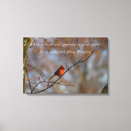 Impressão Em Tela Quando um cardeal aparece na sua fotografia do qui