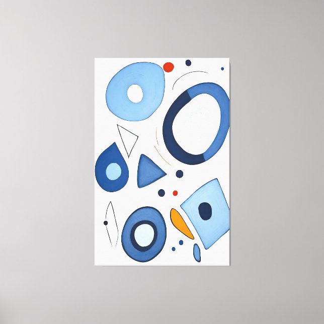 Impressão Em Tela Quantum Dot Dreams Abstrato (Frente)