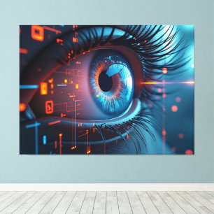 Impressão em tela Quantum Eye