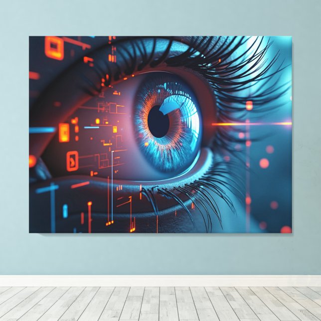 Impressão em tela Quantum Eye (Insitu(piso de madeira))