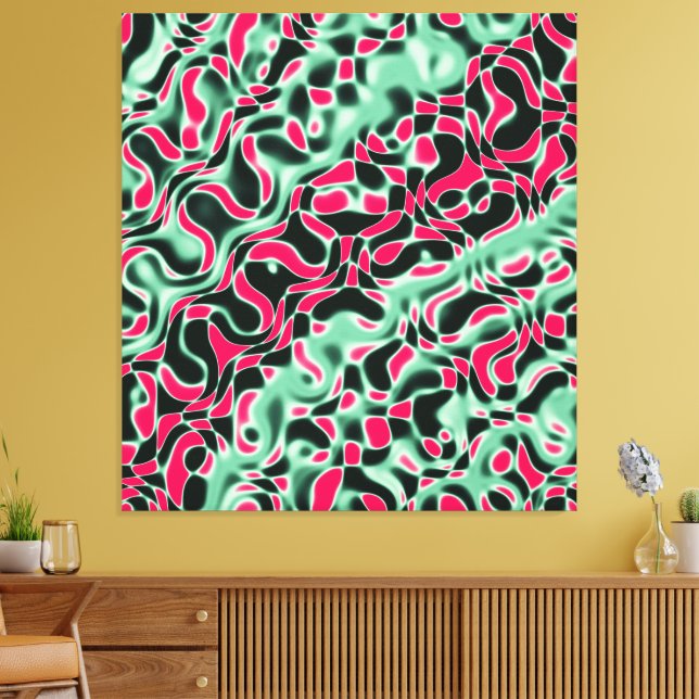 Impressão Em Tela Quantum Physics Liquid Kinetic Painting  (Insitu(Sala de estar))
