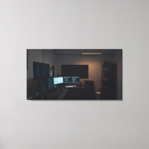 Impressão Em Tela Quarto de jogador minimalista