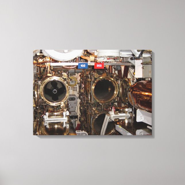 Impressão Em Tela Quarto de Torpedo para a frente (Frente)