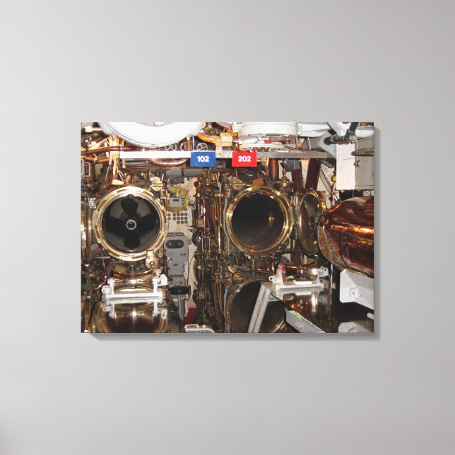 Impressão Em Tela Quarto de Torpedo para a frente (Frente)