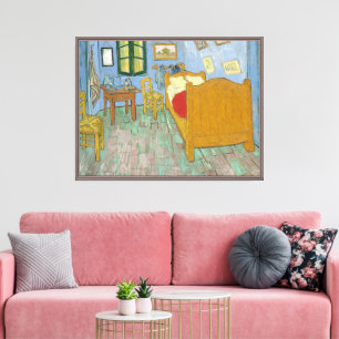 Impressão Em Tela Quarto de Van Gogh em Arles - Clássico Amarelo e A