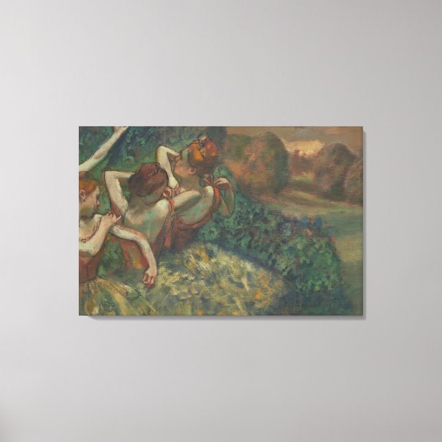 Impressão Em Tela Quatro Dançarinos, Impressionista Pintura, Edgar D (Frente)