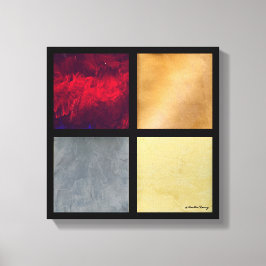 Impressão Em Tela Quatro quadrados 001