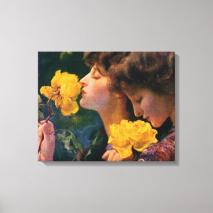 Impressão Em Tela Quatro rosas por Franz Dvorak