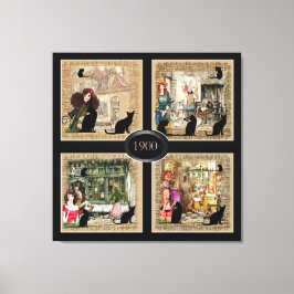 Impressão Em Tela Quatro vezes Anton Pieck