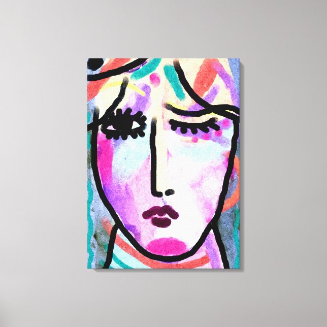 Impressão Em Tela Que pintura digital de Abstrato (Frente)