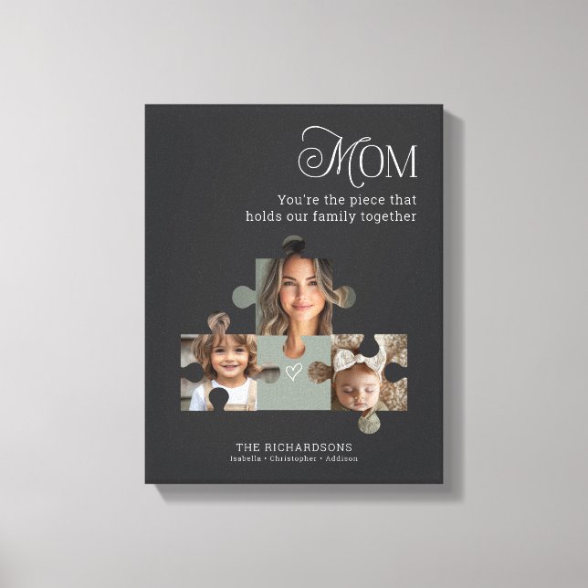 Impressão Em Tela Quebra-cabeça de Fotografia Personalizada Peece Ar (Frente)