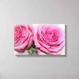 Impressão Em Tela Quebra-Canvas de Rosas Rosa
