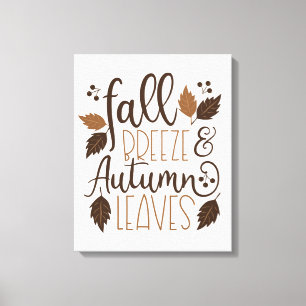 Impressão Em Tela Quebra das Folhas do outono