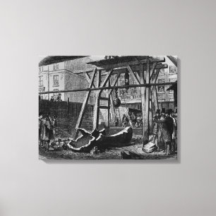 Impressão Em Tela Quebrando acima Big Ben