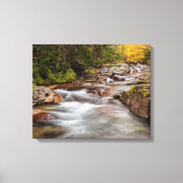 Impressão Em Tela Queda em Jefferson Brook, New Hampshire (Frente)