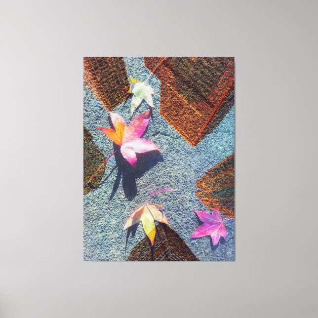 Impressão Em Tela Queda na Abstrato de cidade (Frente)