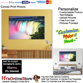 Impressão Em Tela Quedas de Água Natureza Relaxa Casa Imagem 1