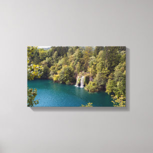 Impressão Em Tela Quedas de água no Parque Nacional de Plitvice - C