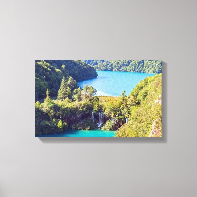 Impressão Em Tela Quedas de água no Parque Nacional de Plitvice - Cr (Frente)