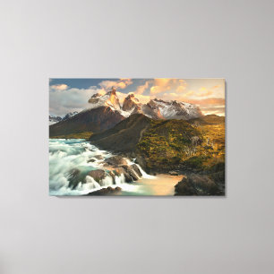 Impressão Em Tela Quedas Escala de Salto — Patagonia Chile