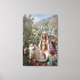 Impressão Em Tela Queen Guinevere's Maying (by John Collier)