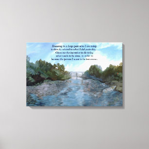 Impressão Em Tela Quem sou hoje Inspirador