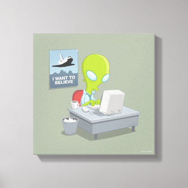 Impressão Em Tela Quero Acreditar (Frente)