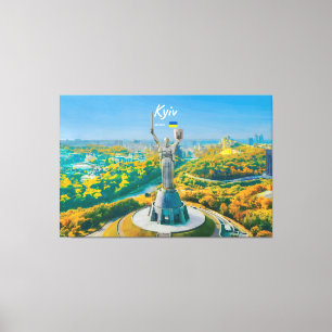 Impressão Em Tela Quieve, Ucrânia - Monumento Mãe Ucrânia