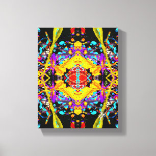 Impressão Em Tela Ra Amor Incondicional Abstrato Kaleidoscópico