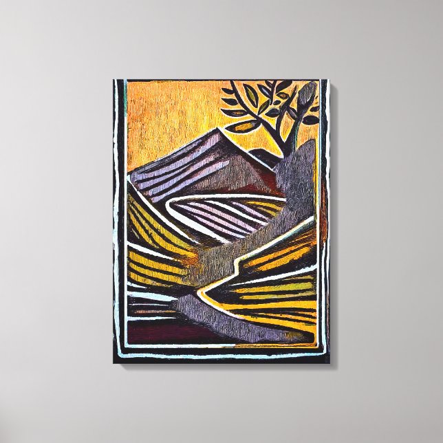 Impressão Em Tela Rabaul - Impressão de Tela Esticada (Frente)