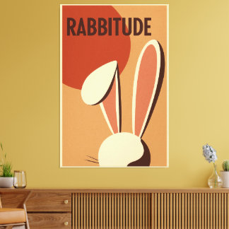 Impressão Em Tela Rabbitude Poster