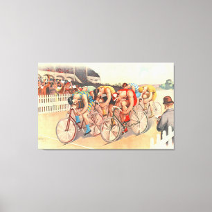 Impressão Em Tela Raça de bicicleta 1895