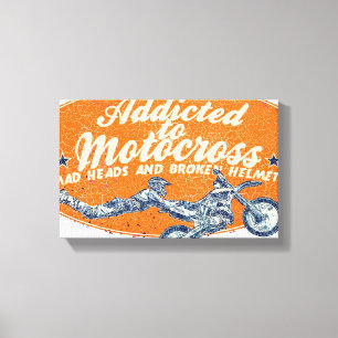 Impressão Em Tela Raça de Moto