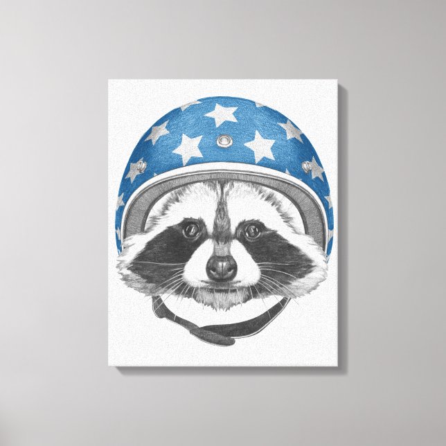 Impressão Em Tela Raccoon Daredevil (Frente)