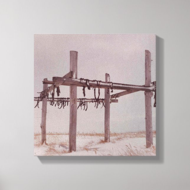 Impressão Em Tela Rack Artico Rack Dragador de Carne Cariou Pt. Lay  (Frente)