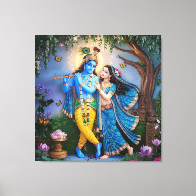 Impressão Em Tela RadheKrishn (Frente)