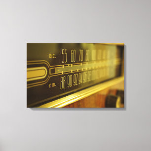 Impressão Em Tela Rádio do vintage - o fulgor
