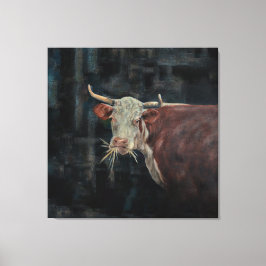 Impressão Em Tela "Raggedy" A Vaca da Família 40" x 40" |
