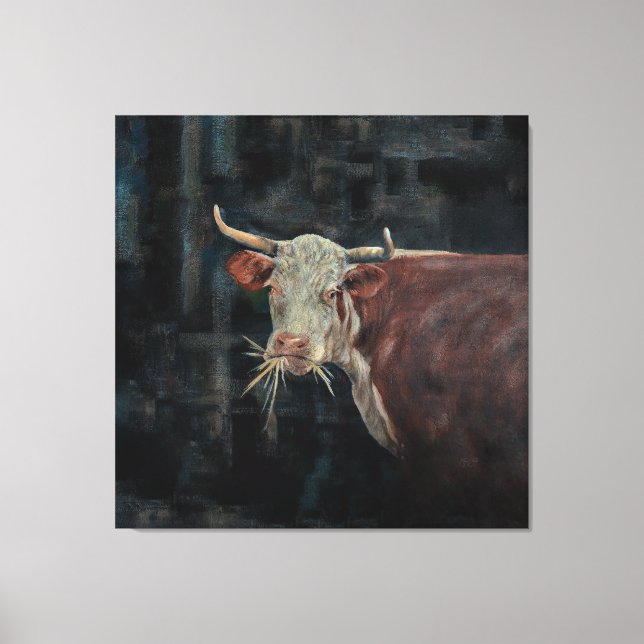 Impressão Em Tela "Raggedy" The Family Cow 40" x 40" |  (Frente)