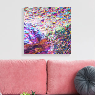 Impressão Em Tela Rainbow Aura Crystals