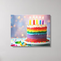 Rainbow Birthday Cake