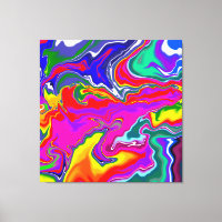 Rainbow River Fluid Art