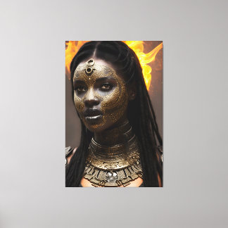 Impressão Em Tela Rainha Africana 024