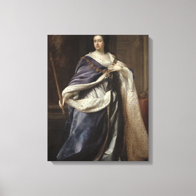 Impressão Em Tela Rainha Anne, 1703 (Frente)